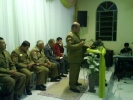 Culto com participação de vários militares na cidade de Guaramirim