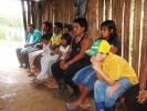 Grupo de Garuva ajuda na construção de Igreja Indígina