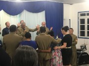 Militares no culto em Barra Velha