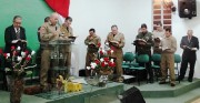 Deus fez grandes maravilhas em Rincão no culto de militares